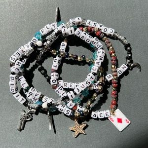 Bundle of Charm Bracelets Taylor Swift Lyrics